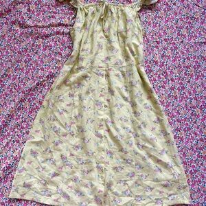 Floral Yellow Sundress